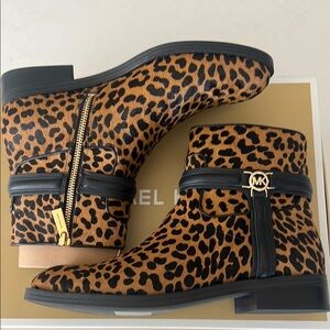 Michael Kors Leopard Print Boots Booties